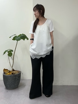 「Omekashi（オメカシ）のアイテム」を使った、IRIEさん（レディース・162cm）の春コーディネート