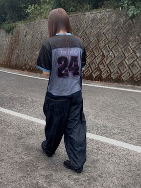 「UMBRO（アンブロ）のアイテム」を使った、あこさん（レディース・155cm）の秋コーディネート