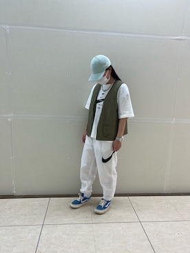 「アイテム（ベスト）」を使った、あこさん（レディース・155cm・10代）の春コーディネート