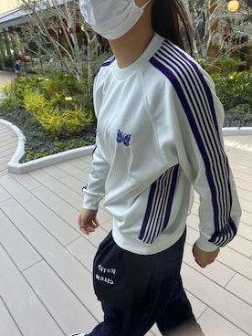 「CITEN（シテン）のアイテム（パンツ、ブルー系）」を使った、あこさん（レディース・155cm）の秋コーディネート