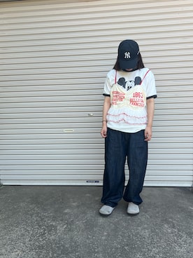 「Johnbull（ジョンブル）のアイテム」を使った、あこさん（レディース・155cm）の夏コーディネート