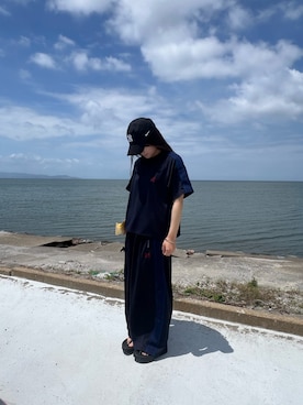 「Needles（ニードルス）のアイテム」を使った、あこさん（レディース・155cm）の夏コーディネート