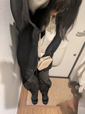 「アイテム（ミリタリージャケット）」を使った、うまさんさん（レディース・155cm）の秋コーディネート