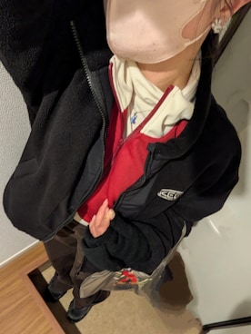 「アイテム（チノパンツ）」を使った、うまさんさん（レディース・155cm）の秋コーディネート