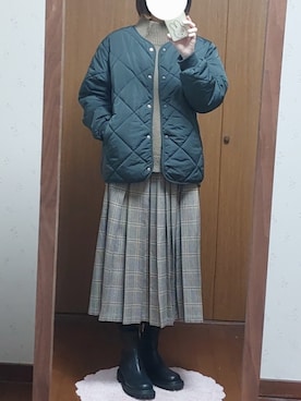 「ITEMS URBANRESEARCH（アイテムズ アーバンリサーチ）のアイテム（ジャケット/アウター）」を使った、チェリコさん（レディース・163cm）の冬コーディネート