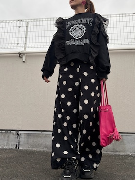 「ドットパンツ」｜star.maammiyさん（レディース・155cm）の春コーディネート