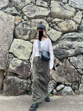 「しまむら（シマムラ）のアイテム（ショルダーバッグ）」を使った、star.maammiyさん（レディース・155cm）の秋コーディネート