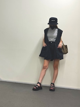 「ハイネックトップス」｜star.maammiyさん（レディース・155cm）の夏コーディネート