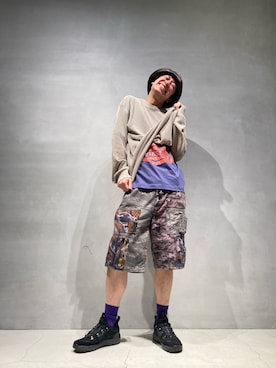 「PERVERZE（パーバーズ）のアイテム」を使った、はなもさん（メンズ・178cm）の春コーディネート