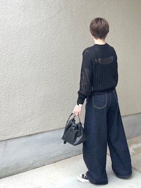 「JIL SANDER（ジルサンダー）のアイテム（バッグ）」を使った、jemilemoさん（レディース・153cm）の春コーディネート