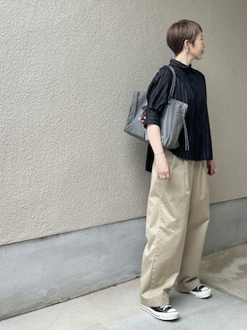 「アイテム（ブレスレット）」を使った、jemilemoさん（レディース・153cm）の夏コーディネート