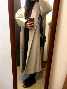 「chocomee（チョコミー）のアイテム（バッグ）」を使った、Rさん（レディース・165cm）の冬コーディネート