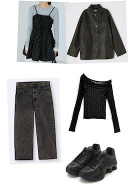 「SLY（スライ）のアイテム（ジャケット/アウター）」を使った、すみすさん（レディース・157cm）の冬コーディネート