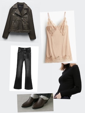 「courreges（クレージュ）のアイテム」を使った、すみすさん（レディース・157cm）の冬コーディネート