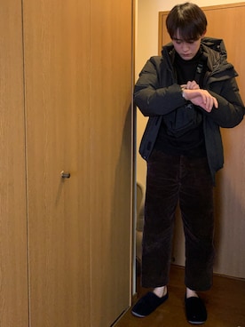 「Apple Watch」｜「アイテム（ジャケット/アウター）」を使った、takさん（メンズ・179cm）の冬コーディネート