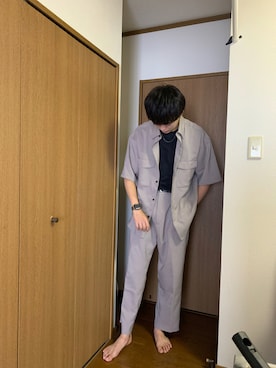 「アイテム（セットアップ）」を使った、takさん（メンズ・179cm・20代）の夏コーディネート