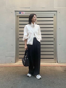 「URBAN RESEARCH（アーバンリサーチ）のアイテム（ブルゾン）」を使った、chihoさん（レディース・163cm）の春コーディネート