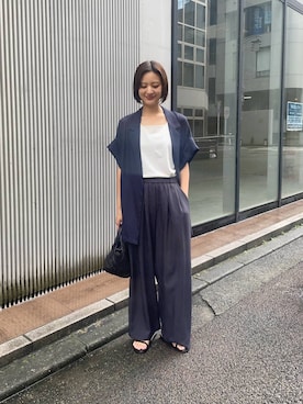 「アイテム（その他アウター）」を使った、chihoさん（レディース・163cm）の夏コーディネート