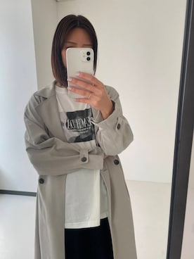 「URBAN RESEARCH（アーバンリサーチ）のアイテム（トレンチコート）」を使った、chihoさん（レディース・163cm）の春コーディネート