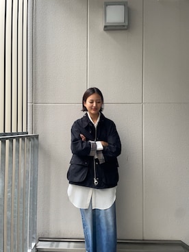 「アイテム（その他アウター）」を使った、ちほさん（レディース・163cm）の秋コーディネート