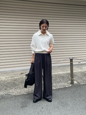 「st2508」｜「アイテム（ローファー）」を使った、ちほさん（レディース・163cm）の秋コーディネート