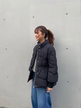 「アイテム（ダウンジャケット/コート）」を使った、ちほさん（レディース・163cm）の秋コーディネート