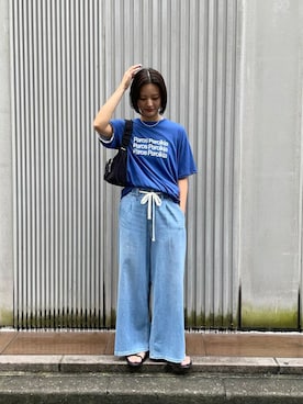 「URBANRESEARCH」｜「アイテム（パンツ）」を使った、chihoさん（レディース・163cm）の夏コーディネート