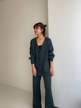 「ウールパンツ」｜ちほさん（レディース・163cm）の秋コーディネート