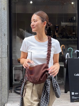 「RODE SKO（ロデスコ）のアイテム」を使った、ちほさん（レディース・163cm）の春コーディネート