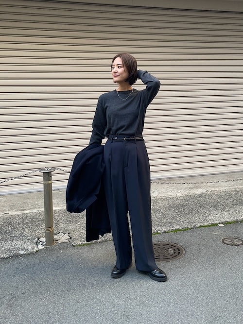 セール】new basic Lisse Cashmere crew knit（ニット/セーター