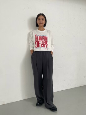 「URBAN RESEARCH（アーバンリサーチ）のアイテム（その他パンツ）」を使った、ちほさん（レディース・163cm）の冬コーディネート