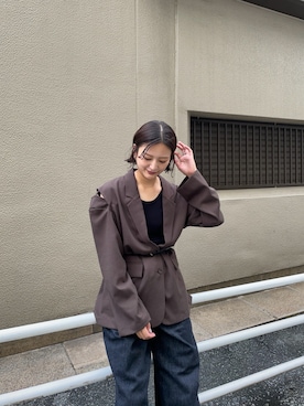 「アイテム（その他アウター）」を使った、ちほさん（レディース・163cm）の夏コーディネート