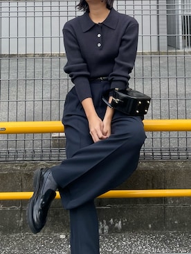 「URBAN RESEARCH（アーバンリサーチ）のアイテム（その他パンツ）」を使った、ちほさん（レディース・163cm）の冬コーディネート