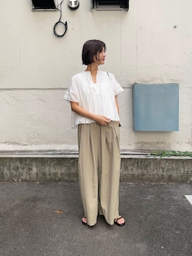「ITTI（イッチ）のアイテム」を使った、chihoさん（レディース・163cm）の夏コーディネート