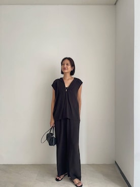 「キュプラ」｜chihoさん（レディース・163cm）の夏コーディネート