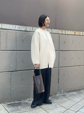 「URBAN RESEARCH（アーバンリサーチ）のアイテム（ローファー）」を使った、ちほさん（レディース・163cm）の秋コーディネート