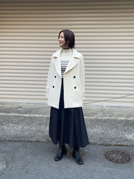 「URBAN RESEARCH（アーバンリサーチ）のアイテム（スカート）」を使った、ちほさん（レディース・163cm）の冬コーディネート