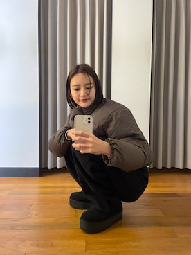 「URBAN RESEARCH（アーバンリサーチ）のアイテム」を使った、ちほさん（レディース・163cm）の冬コーディネート