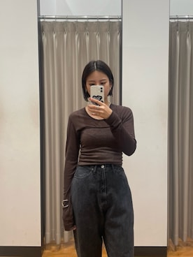 「アイテム（その他トップス）」を使った、ちほさん（レディース・163cm）の秋コーディネート