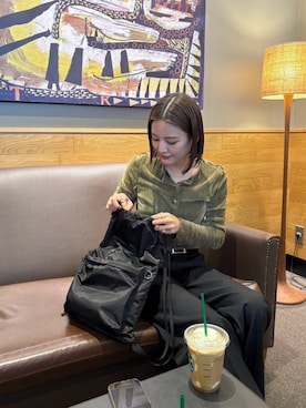 「NOMADIS（ノマディス）のアイテム」を使った、ちほさん（レディース・163cm）の冬コーディネート