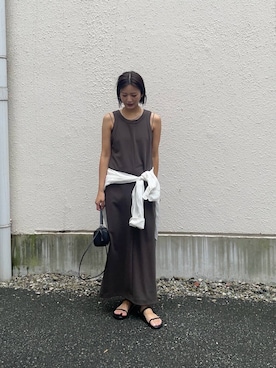 「URBANRESEARCH」｜「アイテム（ワンピース/ドレス）」を使った、chihoさん（レディース・163cm）の夏コーディネート
