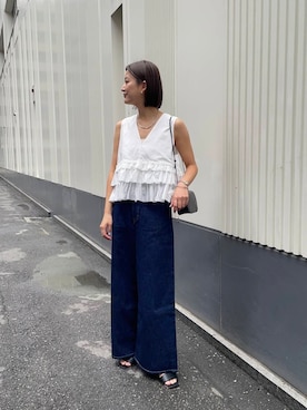 「ITTI（イッチ）のアイテム」を使った、chihoさん（レディース・163cm）の春コーディネート