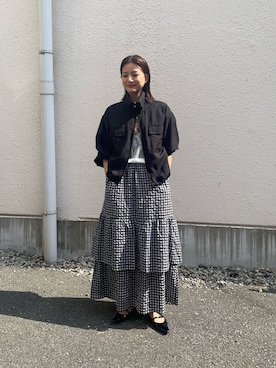 「URBAN RESEARCH（アーバンリサーチ）のアイテム（ブルゾン）」を使った、chihoさん（レディース・163cm）の春コーディネート