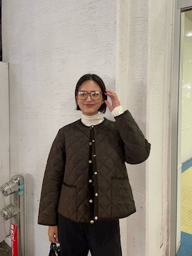 「アイテム（ローファー）」を使った、ちほさん（レディース・163cm）の秋コーディネート