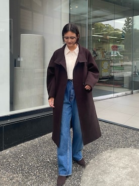 「アイテム（その他アウター）」を使った、ちほさん（レディース・163cm・20代）の秋コーディネート