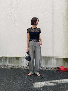 「URBANRESEARCH」｜「アイテム（パンツ）」を使った、chihoさん（レディース・163cm）の夏コーディネート