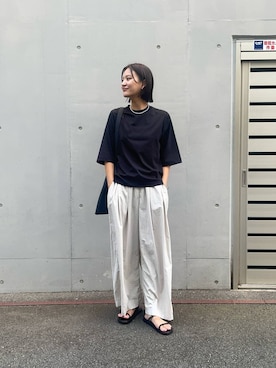 「ITTI（イッチ）のアイテム」を使った、chihoさん（レディース・163cm）の夏コーディネート