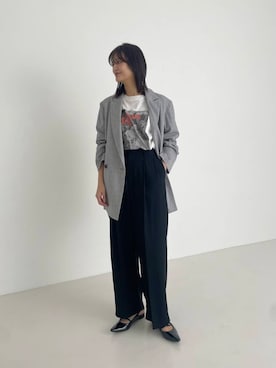 「URBAN RESEARCH（アーバンリサーチ）のアイテム（テーラードジャケット）」を使った、ちほさん（レディース・163cm）の春コーディネート