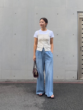 ちほさん（レディース・163cm）の夏コーディネート