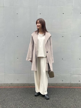 「URBAN RESEARCH（アーバンリサーチ）のアイテム（チノパンツ）」を使った、ちほさん（レディース・163cm）の秋コーディネート